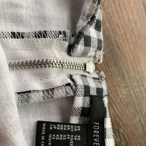 Checkered Mini Skirt